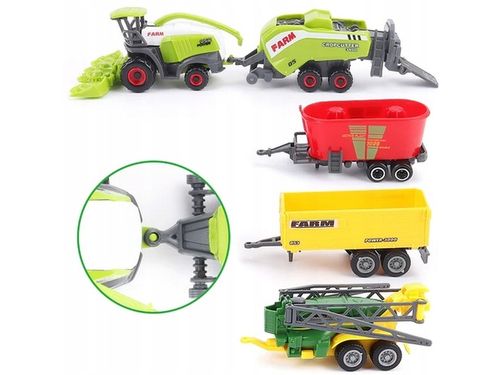 ZESTAW Traktorów TIR FARMA dla Dzieci Kombajn Zwierzęta Pojazdy Rolnicze na Arena.pl