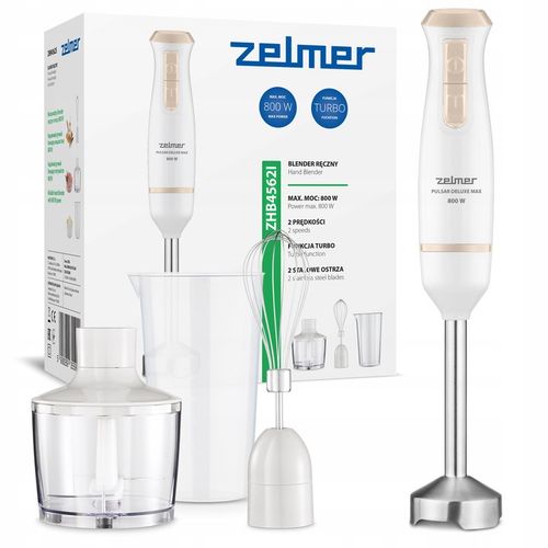 BLENDER RĘCZNY ZELMER KUCHENNY WIELOFUNKCYJNY MIKSER ROBOT TURBO 800W na Arena.pl