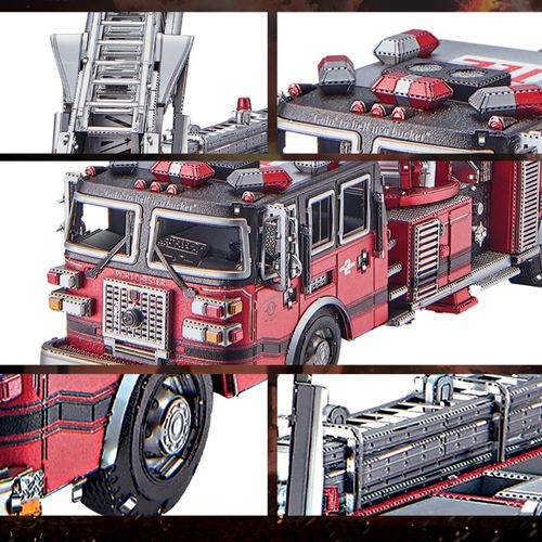 Puzzle 3D Metalowy model wozu strażackiego na Arena.pl