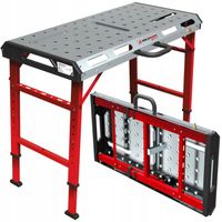 STÓŁ SPAWALNICZY PRZENOŚNY STALOWY OCYNK DO 454 KG Z REGULACJĄ WYSOKOŚCI