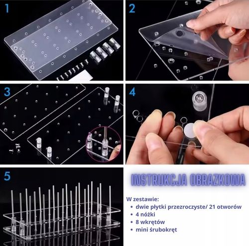 Stojak z plexi ekspozytor Cake pops na lizaki monoporcje słodki stół wesele na Arena.pl