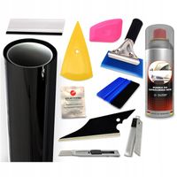 Folia Do Przyciemniania Szyb Samochodowa 95% Black 50x500 Mega Duży Zestaw