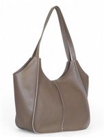 VERA PELLE Skórzana TOREBKA duża SHOPPER BAG Praktyczne wnętrze Skóra