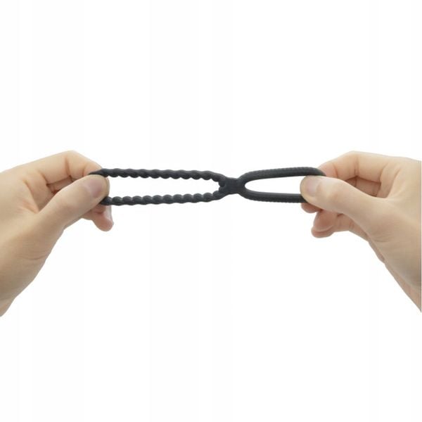 Pierścień na penisa podwójny, uciskowy. zdjęcie 2