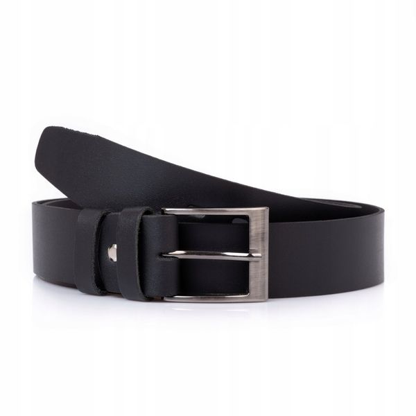SEPHER Pasek skórzany AUTHENTIC męski CZARNY jeans zdjęcie 15
