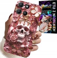 ETUI DO MOTOROLA EDGE 60 5G - KOBIECE, MODNE WZORY, CZASZKA W RÓŻE