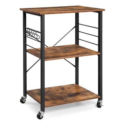 SZAFKA MOBILNA REGAŁ NA KÓŁKACH PÓŁKA WÓZEK STOLIK DO KUCHNI SALONU na Arena.pl