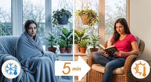 Grzejnik na podczerwień promiennik podczerwieni 600W pilot WiFi aplikacja na Arena.pl