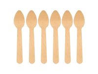 Jednorazowe łyżki drewniane, 10 szt.