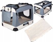 TRANSPORTER TORBA SKŁADANA KOJEC DLA KOTA KOTÓW KOCIĄT MATA PLUSZOWA 60cm M