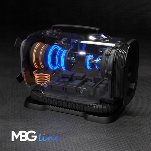 Kompresor samochodowy MBG Pro 12 V 230 V sprężarka pompka latarka 35 l/min na Arena.pl