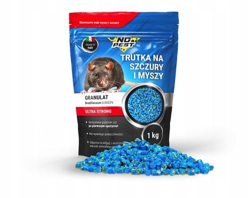 2x TRUTKA NA SZCZURY I MYSZY GRANULAT BRODIFAKUM NO PEST 1KG BARDZO na Arena.pl
