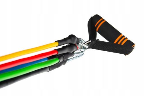 Zestaw 5 Gum Ekspanderów oporowych Taśm do ćwiczeń na Arena.pl