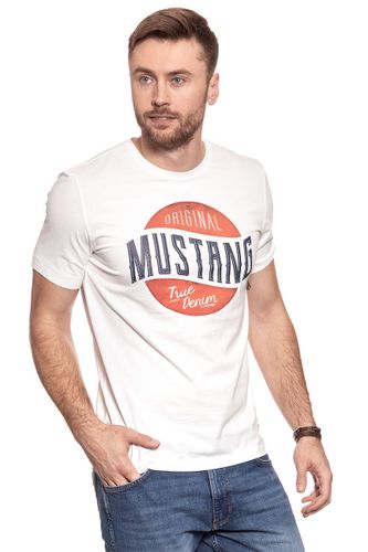 MUSTANG Crack Print Tee CLOUD DANCER 1007536 2020 M na Arena.pl