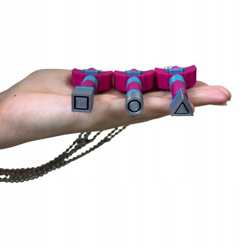 ZESTAW KLUCZY SQUID GAME 3 NASZYJNIK 80CM HIDE AND SEEK GADŻET NA PREZENT na Arena.pl