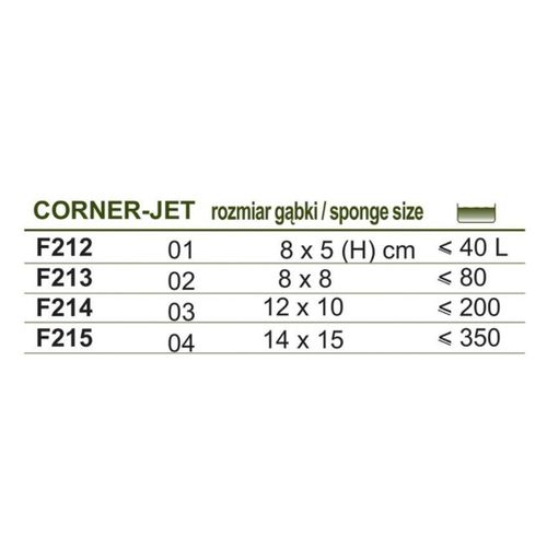 Filtr gąbkowy Corner Jet 04 Happet na Arena.pl