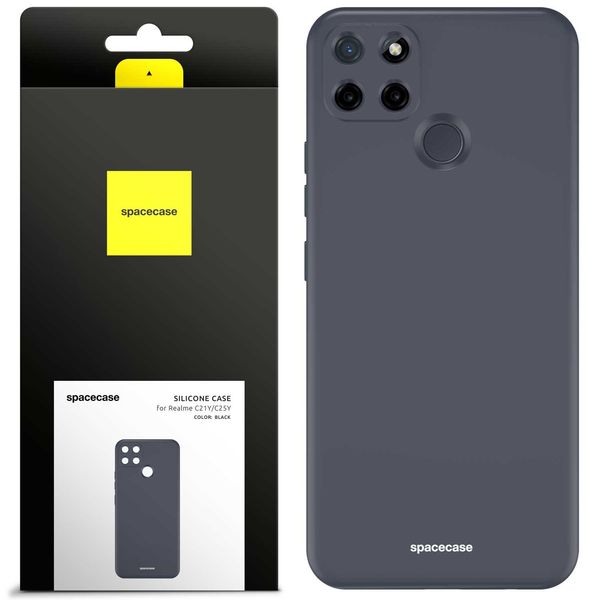 Spacecase Silicone Case Realme C21Y/C25Y Black zdjęcie 1