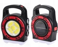 SOLARNA LAMPA AKUMULATOROWA MOCNA LATARKA LED 25W