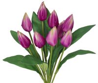 TULIPANY BUKIET TULIPANÓW SZTUCZNE KWIATY 45CM 9GAŁ