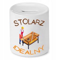 Skarbonka Prezent Dla Stolarza Idealny Z Nadrukiem Ze Zdjęciem