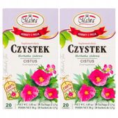 Malwa Suplement diety herbatka ziołowa czystek 30 g (20 x 1,5 g) x 2 sztuk
