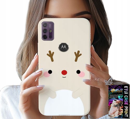 ETUI DO MOTOROLA MOTO G10 / G30 - RENIFEREK, RENIFER, ŚWIĄTECZNE WZORY na Arena.pl