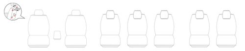 Pokrowce na fotele szyte na miarę do VW Sharan II - 7-osobowy od 2010r na Arena.pl