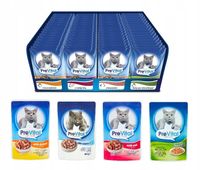 Prevital saszetki karma mokra dla kota mix smaków 96x100g