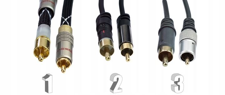 Kabel RCA-RCA Cinch do subwoofera Cross-Tech 3m zdjęcie 4