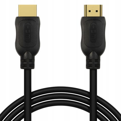 SOLIDNY KABEL PRZEWÓD PRZYŁĄCZE HDMI - HDMI ETHERNET 4K FHD POZŁACANY na Arena.pl
