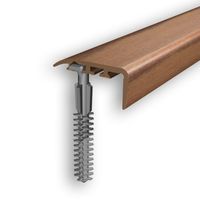 LISTWA KĄTOWNIK SCHODOWY 30x14mm PVC KASZTAN 6E 2m