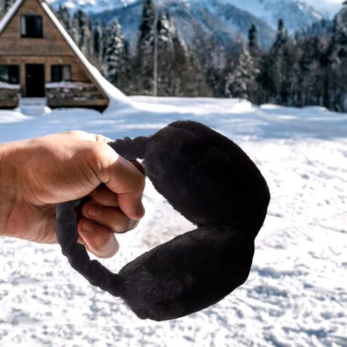 Nauszniki jesienne zimowe ciepłe ochronne puchate pluszowe na uszy opaska na Arena.pl