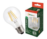 Żarówka LED COG GLS E27 3,8W ciepła przeźroczysta klasa energetyczna A