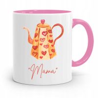 Kubek Różowy Prezent Dla Mamy Matki Mama Prezent Z Nadrukiem Ze Zdjęciem