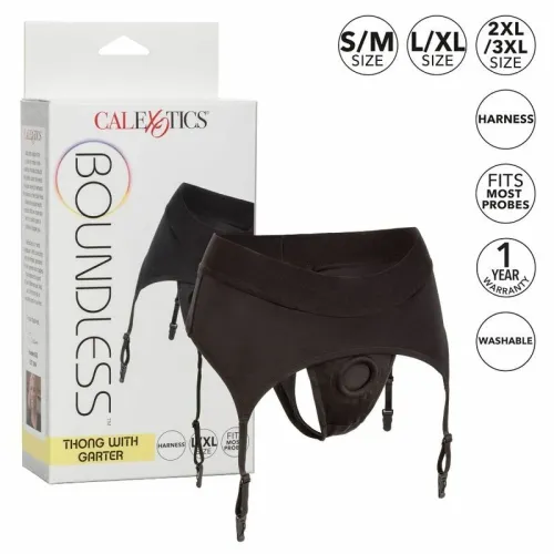 calexotics boundless stringi z podwiązką l/xl - regulowany pas i o-ring na Arena.pl