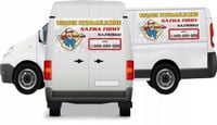 Reklama Naklejka na samochód USŁUGI HYDRAULICZNE TWOJA NAZWA LOGO