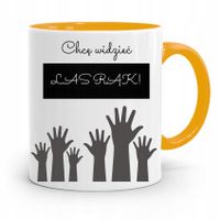 Kubek Złoty Prezent Dzień Nauczyciela Las Rąk Z Nadrukiem Ze Zdjęciem