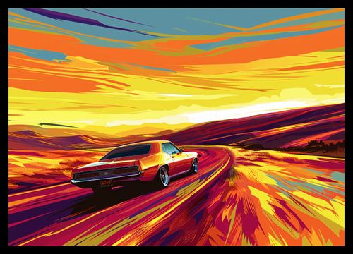 Plakat 42x29,7cm Pędź Przed Siebie na Arena.pl