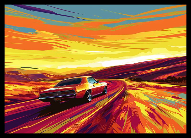 Plakat 42x29,7cm Pędź Przed Siebie zdjęcie 2