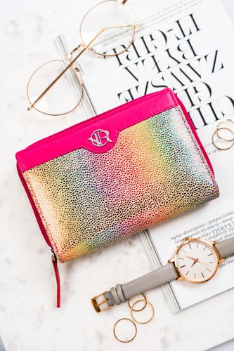 portfel damski skórzany rv-791-sla-4934 dot-pink na Arena.pl