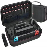 Wzmocniona Walizka na Nintendo Switch OLED V1 V2 Torba Etui Pokrowiec 2w1