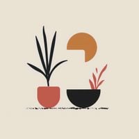 Plakat 30x30cm Domowy Ogród