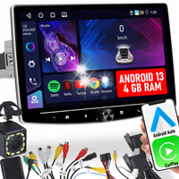 RADIO SAMOCHODOWE 1 DIN 10'' CARPLAY ANDROID WIFI GPS DOTYKOWE FM 4GB/64GB
