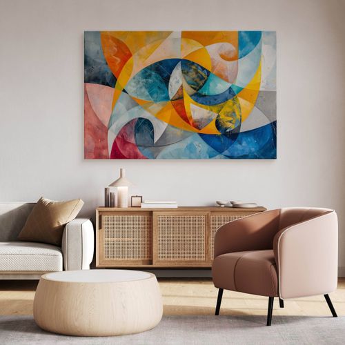 Obraz Do Sypialni Salonu Akwarele Kolorowa Abstrakcja Boho 30cm x 20cm na Arena.pl