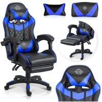 Fotel gamingowy Sofotel Draknor II czarno-niebieski