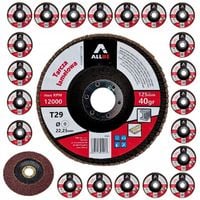 20X TARCZA DO SZLIFOWANIA METALU DREWNA 125 LISTKOWA LAMELKA P40 125MM