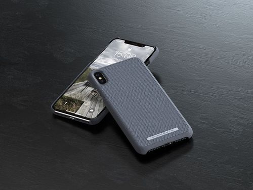 Materiałowe etui iPhone Xs Max (Mid Grey) na Arena.pl
