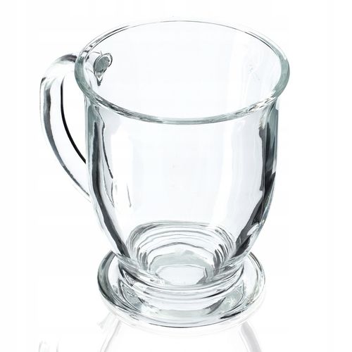 SZKLANKI DO HERBATY KAWY 460ml ZIMOWEJ KUBKI Z UCHEM ZESTAW SZKLANEK 6 szt na Arena.pl