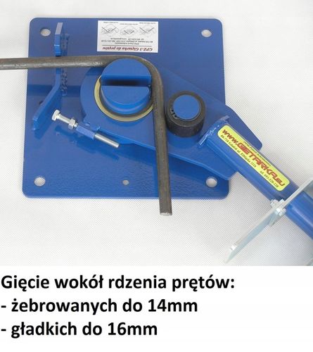 Giętarka HARTOWANA z ŁOŻYSKIEM do prętów 6-16 drutu zbrojenia strzemion GP5 na Arena.pl