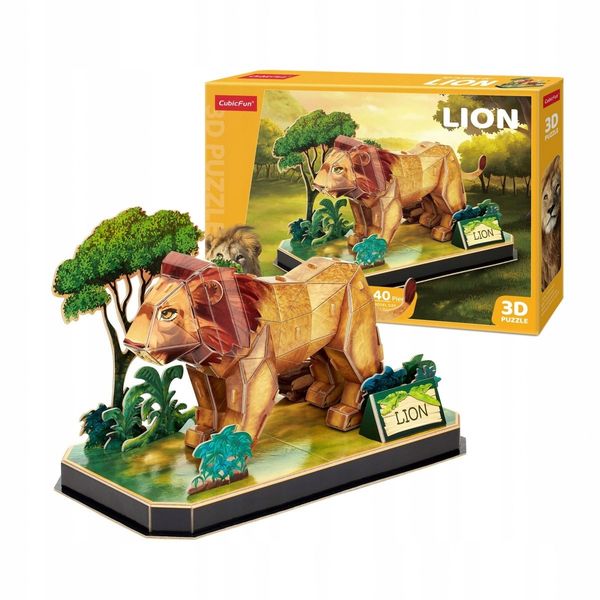 Puzzle 3D Zwierzęta Lew 8561 zdjęcie 2
